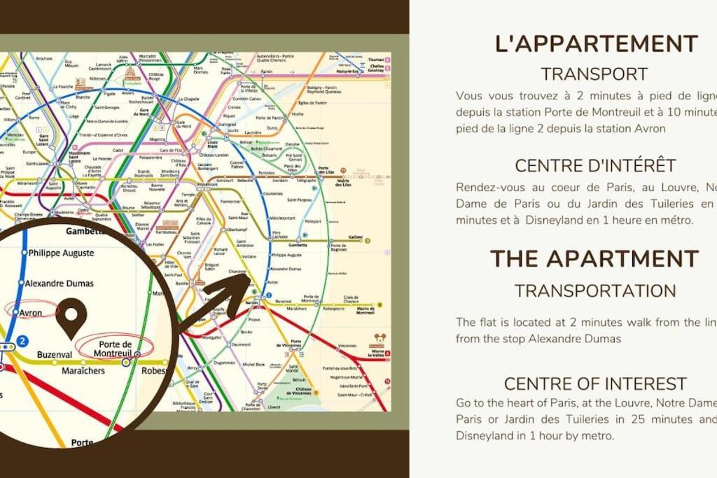 21.Appart 4Pers#1 Bedroom #Pere Lachaise #Nation Parigi Esterno foto